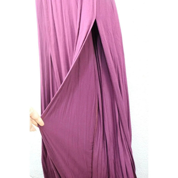 LuLus Purple Jumpsuit-High Slit Both Legs-Belted-Size Medium - Picture 3 of 8